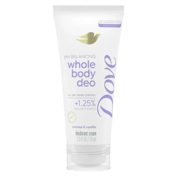 dove whole body deodorant cream coconut & vanilla