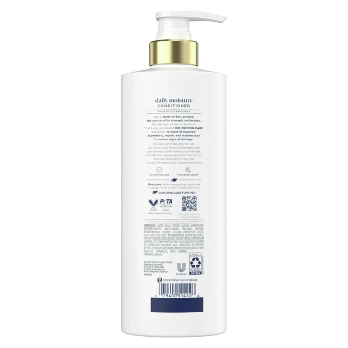 dove conditioner daily moisture 18 oz pump