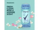 degree antiperspirant deodorant shower clean 2.6 oz twin pack