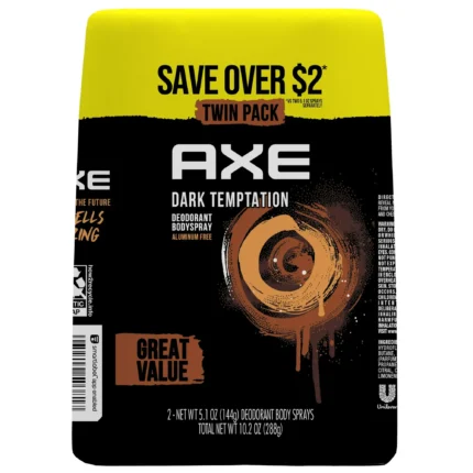 AXE Body Spray Dark Temptation 5.1 oz Twin Pack