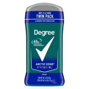 degree men arctic edge deodorant stick pack 3 oz each