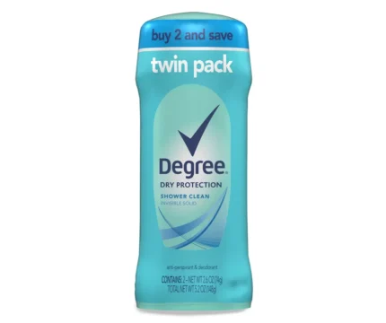 degree antiperspirant deodorant shower clean 2.6 oz twin pack