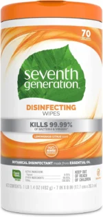 seventh generation disinfecting wipes lemongrass citrus 70 count