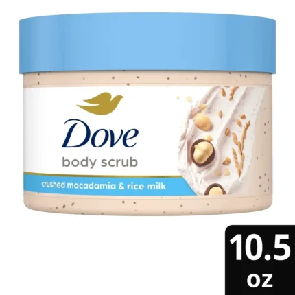 Dove Body Scrub Macadamia Rice Milk 10.5 oz