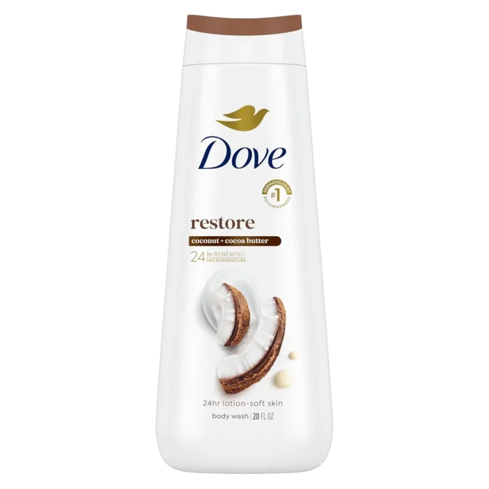 dove body wash coconut & cocoa 20oz