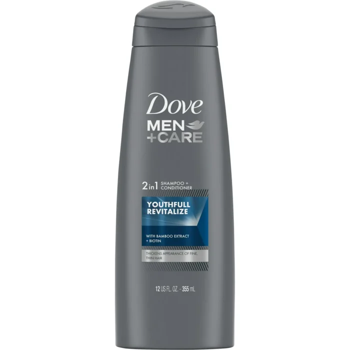 Dove Men Care Youthful Revitalization 2 in 1 Shampoo and Conditioner 12oz - Image 1