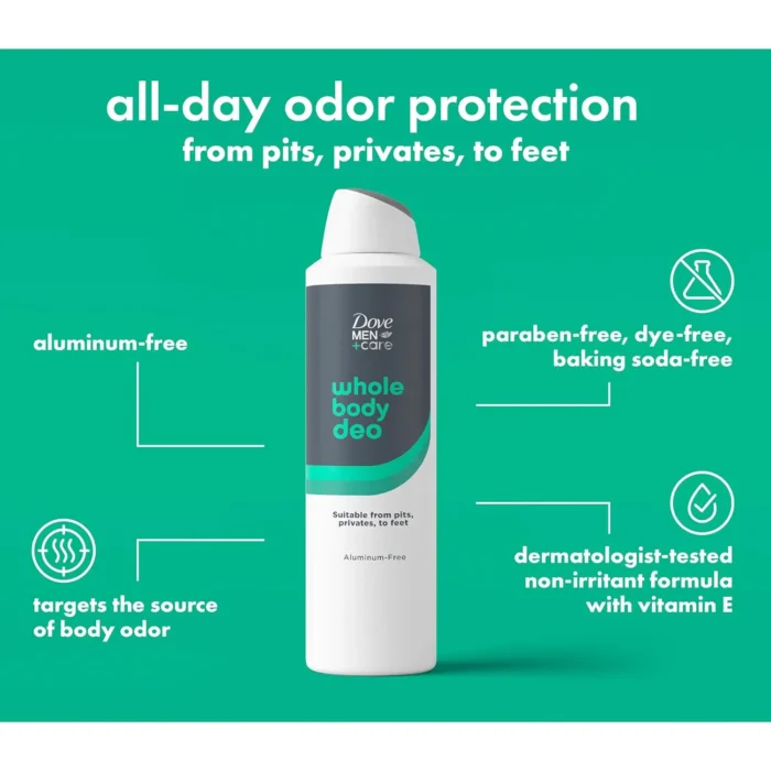 dove men care whole body spray aloe bamboo 4oz