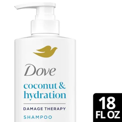 dove shampoo coconut 18 oz with pump