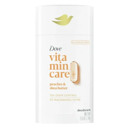 Dove VitaminCare  Deodorant Stick Peaches & Shea Butter 2.6oz
