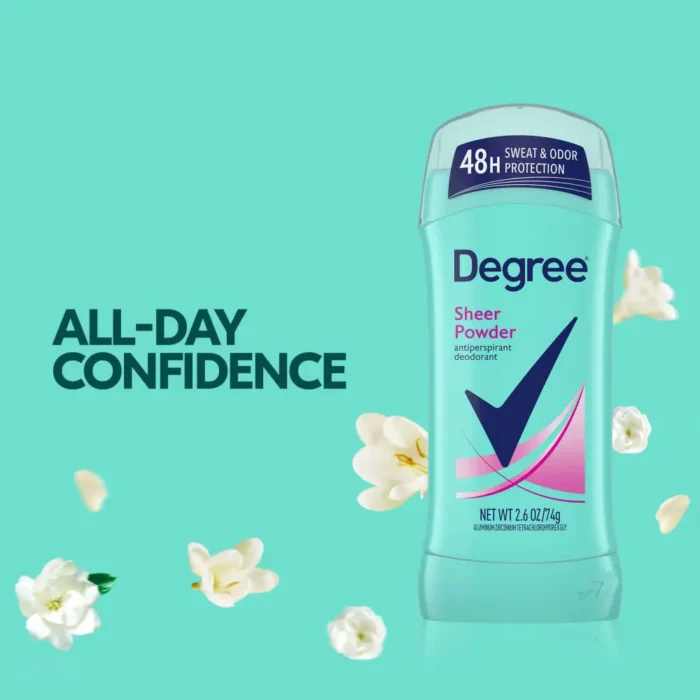 degree women dry protection sheer powder invisible solid antiperspirant deodorant 2.6 oz