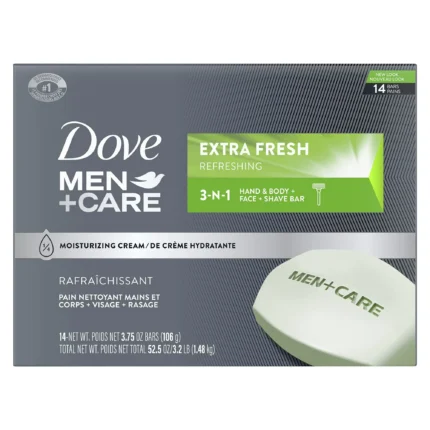 Dove Men Care Extra Fresh Body & Face Bar 3.75 oz 14-Pack