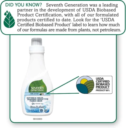 seventh generation fabric softener free & clear 32 oz
