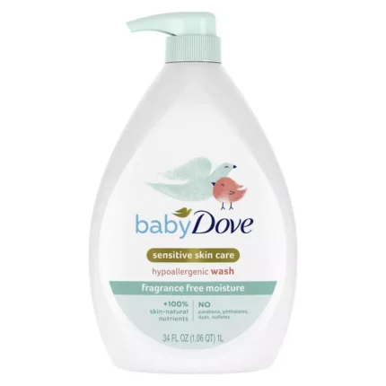 Baby Dove Tip to Toe Wash Fragrance-Free 34 fl oz