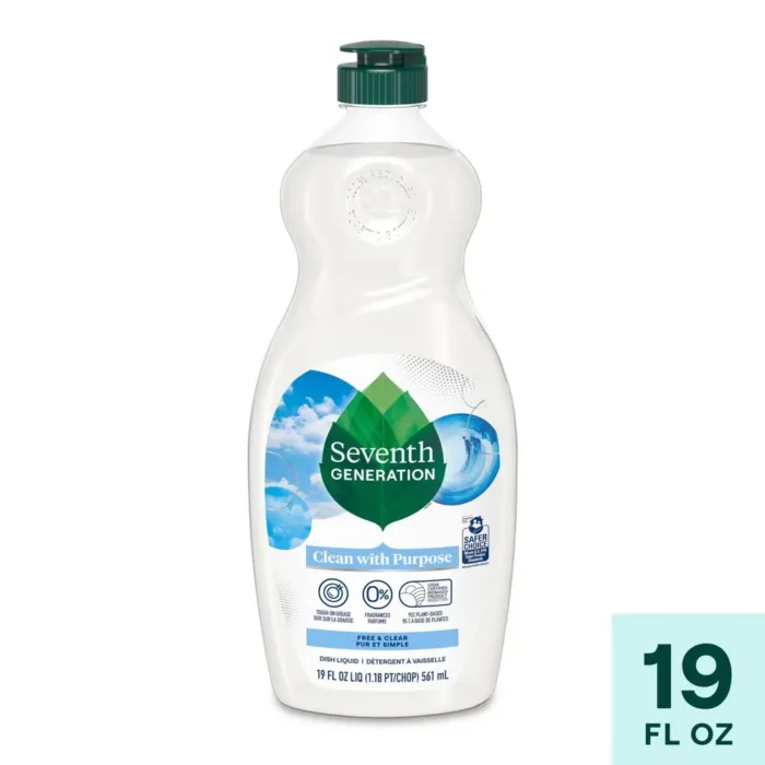 seventh generation hand dish wash free & clear 19 oz