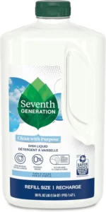 seventh generation dishwashing liquid free & clear 50 oz