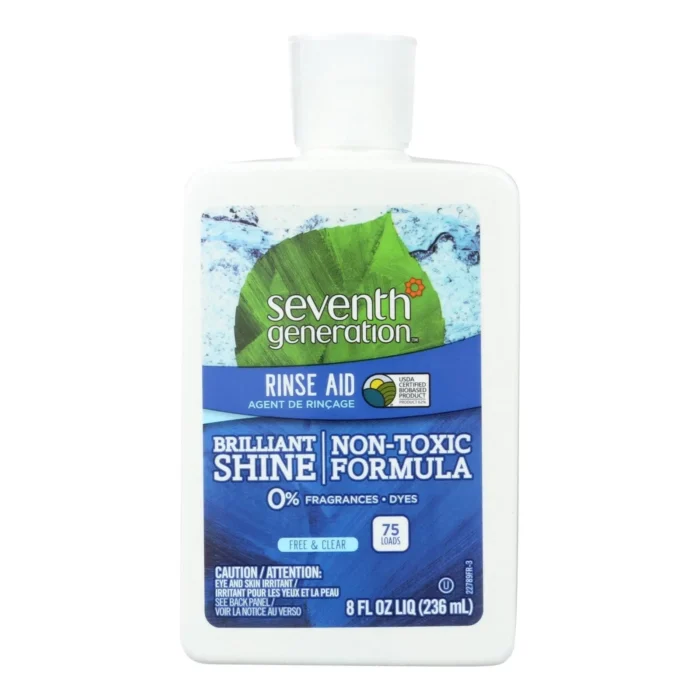 seventh generation dishwasher rinse aid free & clear 8 oz