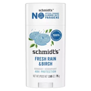 schmidts deodorant fresh rain & birch 2.65 oz