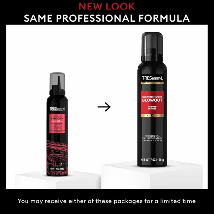 tresemme mousse keratin smooth hydrating 7 oz