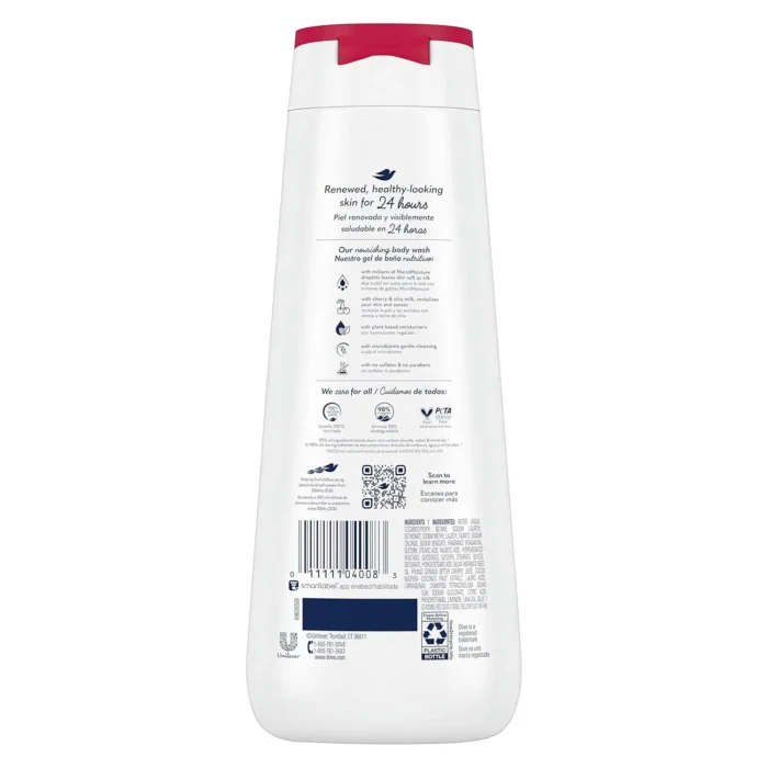 Dove Body Wash Cherry & Chia Milk 20oz (NPD) - Image 2