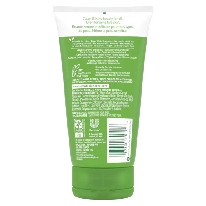 simple moisturizing facial wash 5 oz