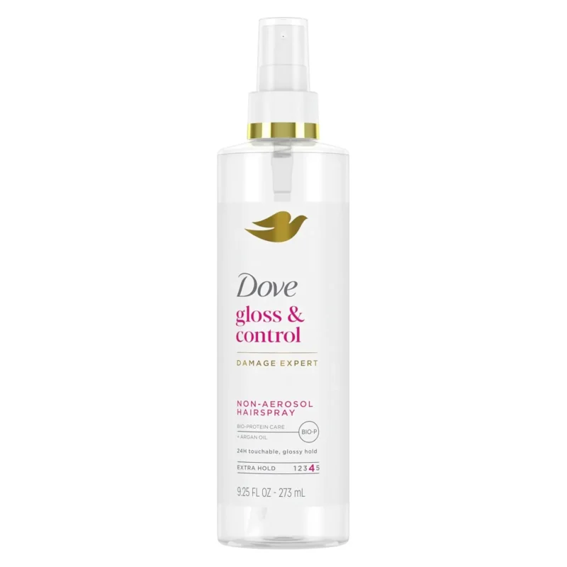 dove gloss & control hairspray extra hold 9.25 oz