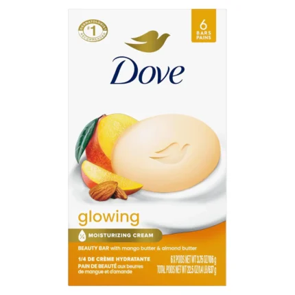 Dove Glowing Bar Mango Butter & Almond Butter 3.75 oz 6-Pack
