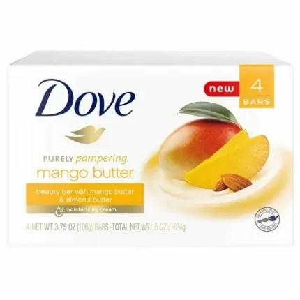 Dove Glowing Bar with Mango Butter and Almond Butter 3.75 oz 4-Pack