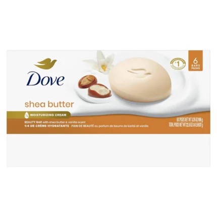 dove shea butter beauty bar 22.5 oz 6 pack