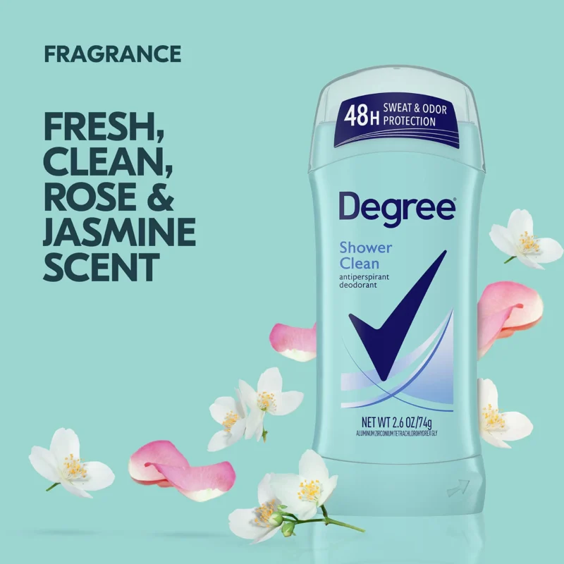 degree antiperspirant shower clean 2.6 oz