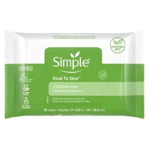 simple cleansing facial wipes kind to skin 25ct