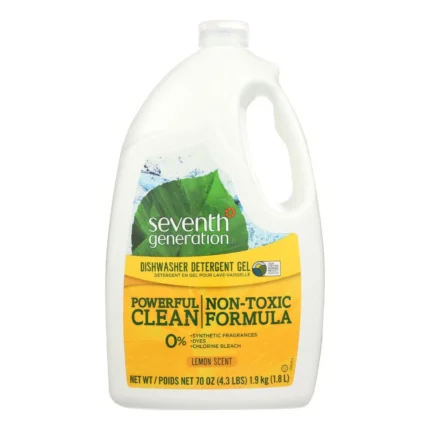 seventh generation dishwasher detergent gel lemon 70 oz