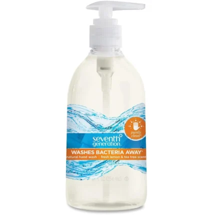 seventh generation liquid hand wash fresh lemon & lemon & tea tree 12 oz
