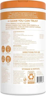 seventh generation disinfecting wipes lemongrass citrus 70 count