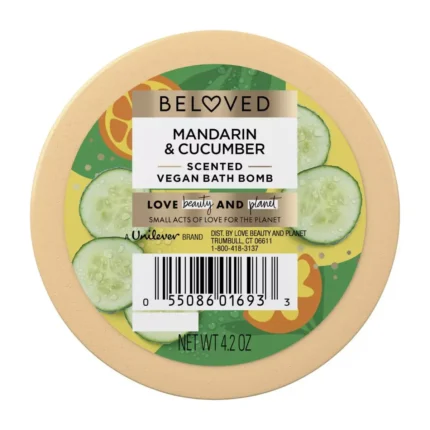 Love Beauty and Planet Beloved Bath Bomb Mandarin & Cucumber Water 4.2 oz