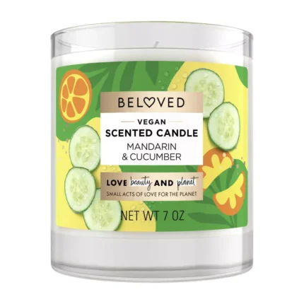 Love Beauty and Planet Beloved Candle Mandarin & Cucumber Water 7 oz