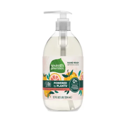 seventh generation liquid hand wash mandarin orange & grapefruit 12 oz
