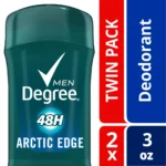 degree men arctic edge deodorant stick twin pack 3 oz each