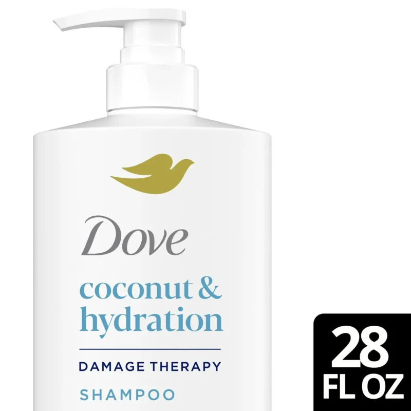 dove shampoo coconut hydration 28oz with pump
