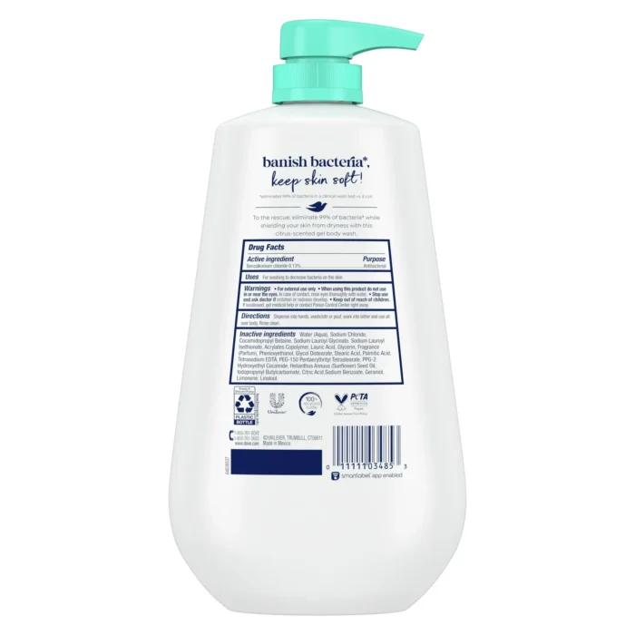 ​Dove Body Wash Antibacterial Care 30.6 oz - Image 2