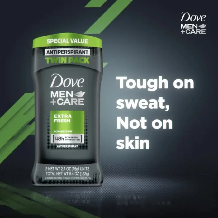 dove man care extra fresh antiperspirant 2 pack 2.7 oz