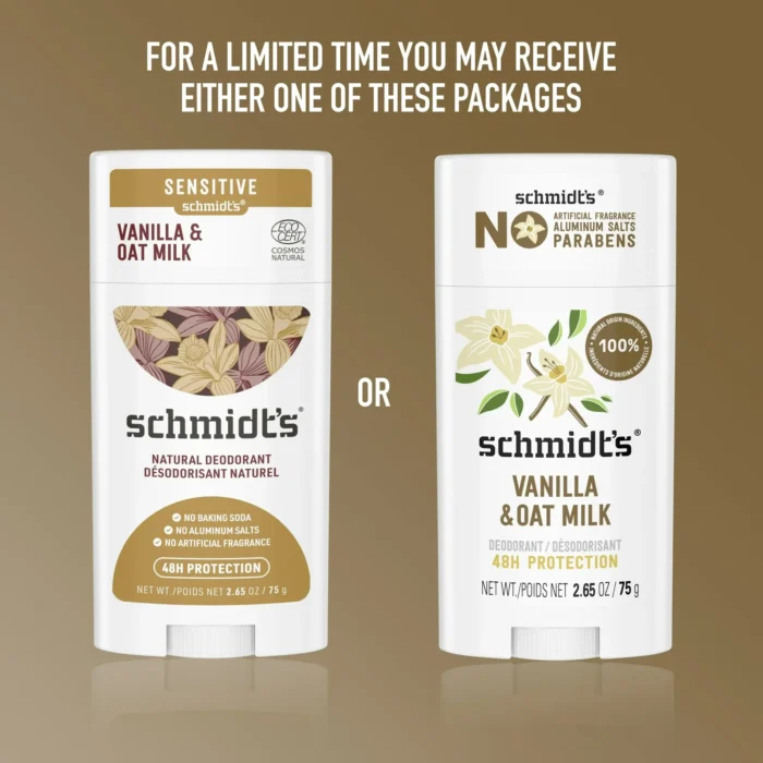 Schmidt's Deodorant Vanilla & Oat Milk 2.65oz - Image 3