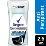 degree women ultra clear pure clean antiperspirant 2.6 oz