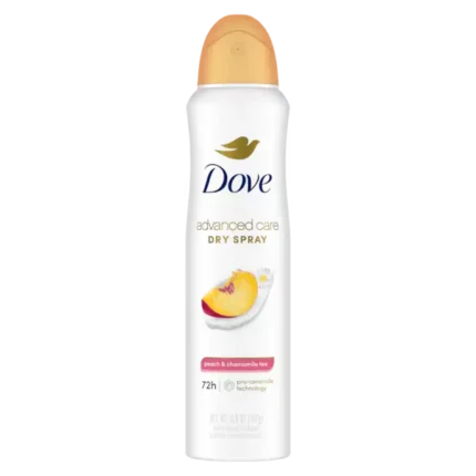 Dove Advanced Care Antiperspirant Dry Spray Peach & Chamomile Tea 3.8oz
