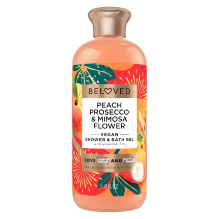 Love Beauty Planet Beloved Shower and Bath Gel Peach 11.8 Oz