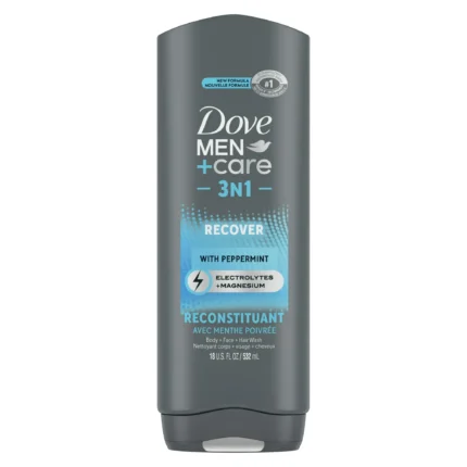 Dove Men Care Peppermint ELCTRYTS Body Wash 18 oz