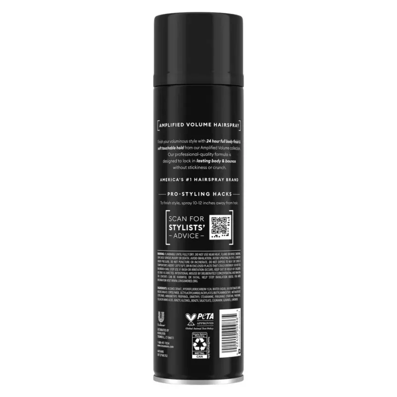 tresemme hair spray amplified volume 11 oz
