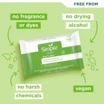 simple micellar cleansing wipes original 25 ct pack