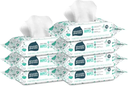 seventh generation baby wipes free & clear 504 count pack