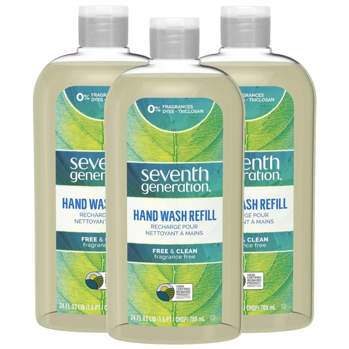 seventh generation liquid hand wash free & clear refill 24 oz