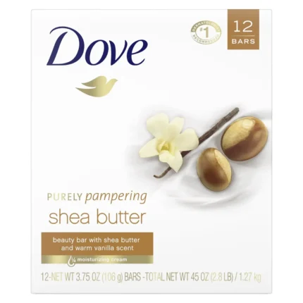 Dove Shea Butter Beauty Bar 3.75 oz 12-Pack
